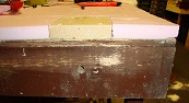 Figure 7 - Side view of wood block in place